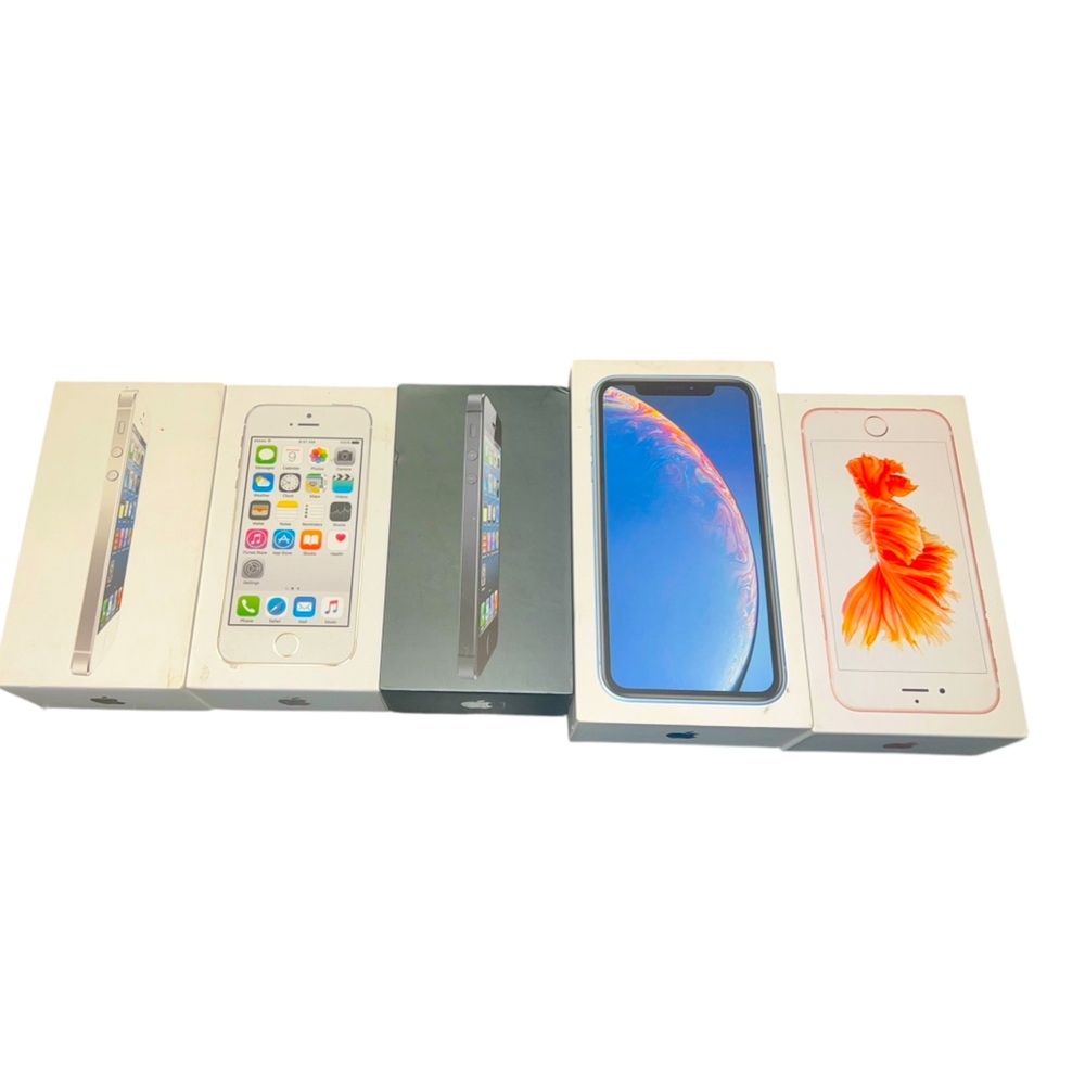 Lot of 5 EMPTY Assorted Apple iPhone boxes